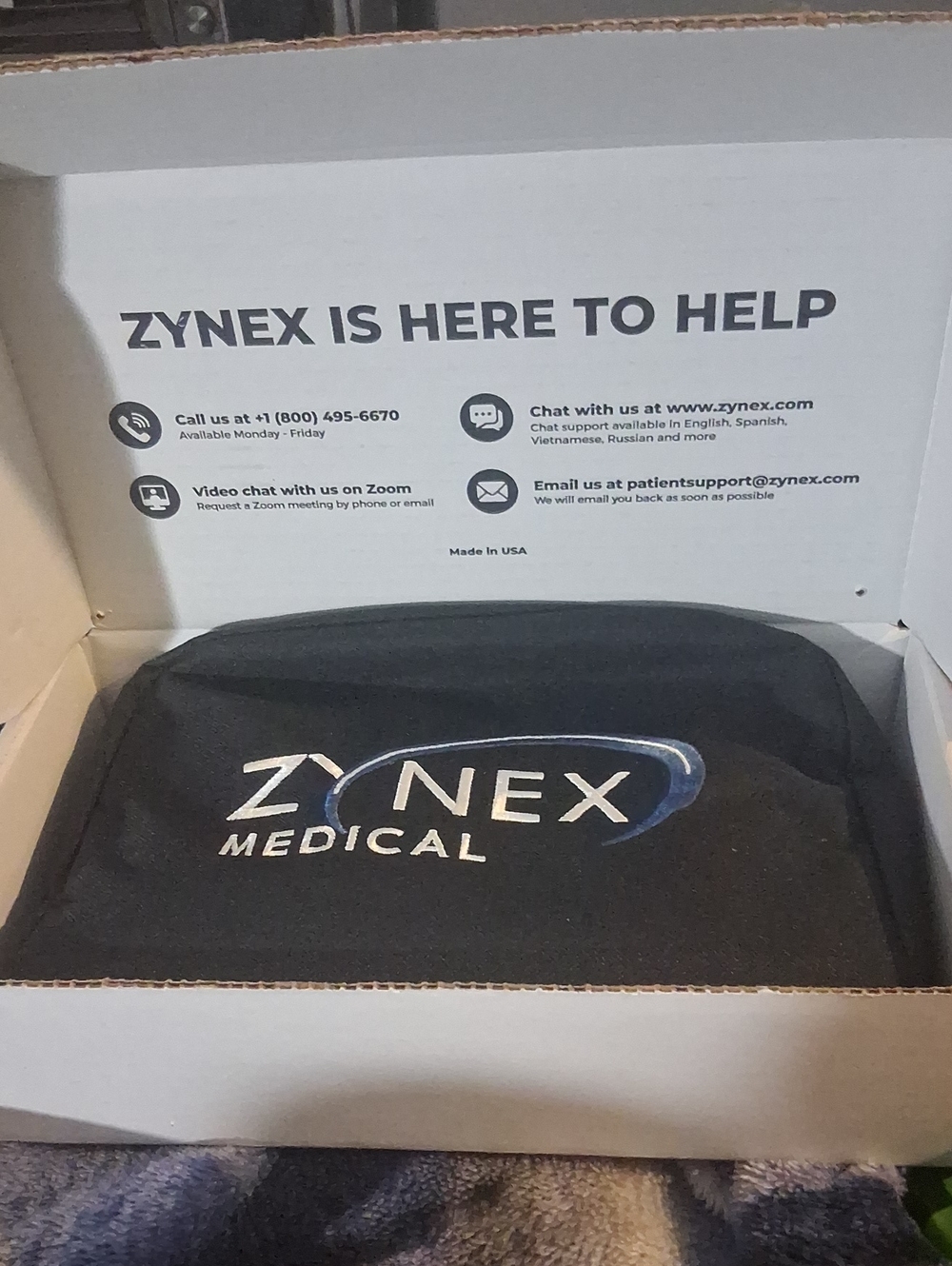 Zynex Medical Tens Handheld Machine Brand New With All Accessories Carry Case